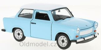 Modely autíček Trabant 601 , 1:43. -WEL24037S-BLUEWHITE, Welly