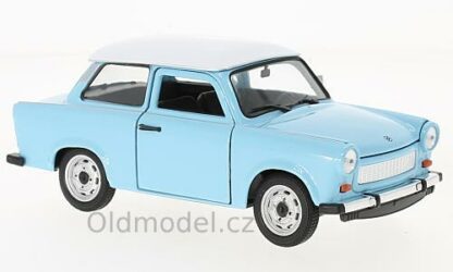 Modely autíček Trabant 601 , 1:43. -WEL24037S-BLUEWHITE, Welly