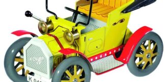 Plechový model autíčka Dědeček automobil