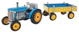 Traktor ZETOR s valníkem - modrý
