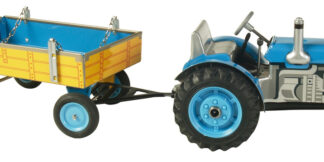 Traktor ZETOR  s valníkem modrý – plastové disky kol