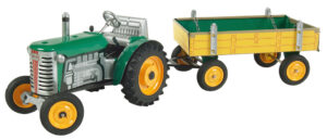 Traktor ZETOR s valníkem - zelený 