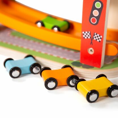 Bigjigs Toys Dřevěná automobilová závodní dráha - Image 5