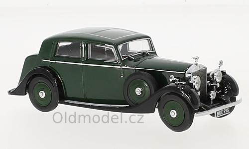 Nádherný model auta Rolls Royce 25/30 Thrupp & Maberly, v barvě zelená / černá