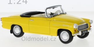 Model autíčka Škoda Felicia Roadster (1959) žlutá, 1:24, modely autíček WHITEBOX