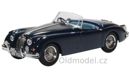 Model autíčka Jaguar XK 150 Roadster, modrá, RHD - OXF43XK150009, kovové modely aut Jaguar, Oxford