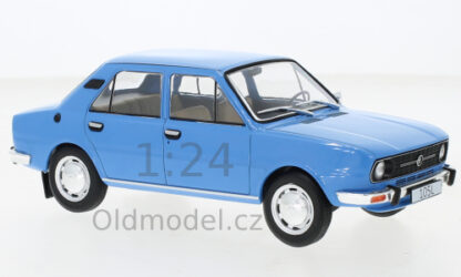 Modely autíček Škoda 105L, 1976, 1:24 - Modrá, WB124140, kovové modely aut Škoda 1:24, WhiteBox