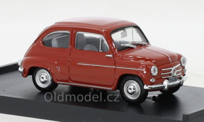 Modely autíček Fiat 600, 1960 - BRUR316-11, kovové modely aut Fiat Brumm.