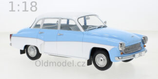 Modely autíček Wartburg 312, nodro bílý, 1965 - MCG18300, kovové modely aut Wartburg, Oldmodel.cz