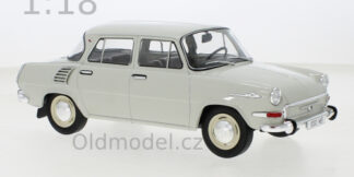 Modely autíček Škoda 1000 MB, šedá, 1964 - MCG18275, kovové modely aut Škoda, Oldmodel.cz