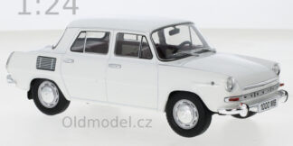 Modely autíček Škoda 1000 MB, bílá, 1968 - WB124162, kovové modely aut Škoda, Oldmodel.cz