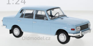 Modely autíček Wartburg 353, modrá světlá, 1:24, 1967 - WB124159, kovové modely aut Wartburg, Oldmodel.cz