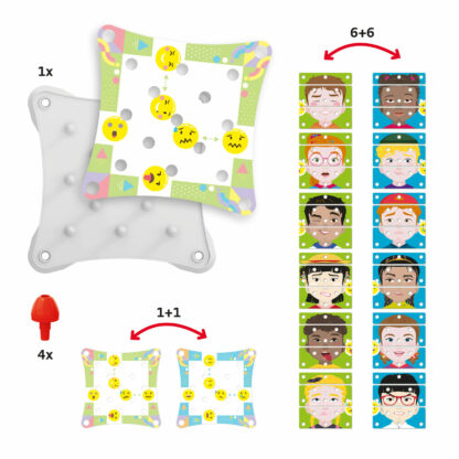 Quercetti Puzzle Obličeje - Obrázek 4