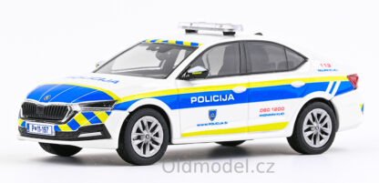 Modely autíček Škoda Octavia IV (2020), 1:43 - Policie Slovinsko, 143ABX-036XA01, kovové modely aut Škoda, Oldmodel.cz