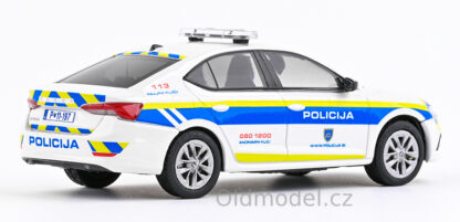 Modely autíček Škoda Octavia IV (2020), 1:43 - Policie Slovinsko, 143ABX-036XA01, kovové modely aut Škoda, Oldmodel.cz