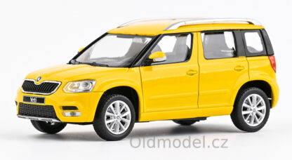 Škoda Yeti FL (2013) 1:43 – Žlutá Taxi - 143AB-031GT - Modely autíček, kovové modely aut Škoda, Oldmodel Balení:  Kartonová krabička s folií