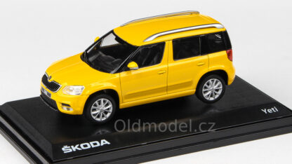 Škoda Yeti FL (2013) 1:43 – Žlutá Taxi - 143AB-031GT - Modely autíček, kovové modely aut Škoda, Oldmodel Balení:  Kartonová krabička s folií