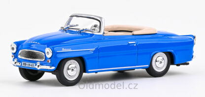 Modely autíček Škoda Felicia Roadster (1963), Modrá, 1:43, 143ABS-703LL, kovové modely aut Škoda, Oldmodel.cz