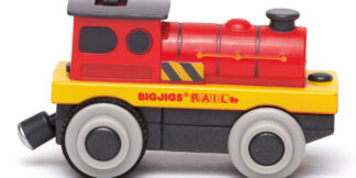 Bigjigs Rail Elektrická lokomotiva Červený silák