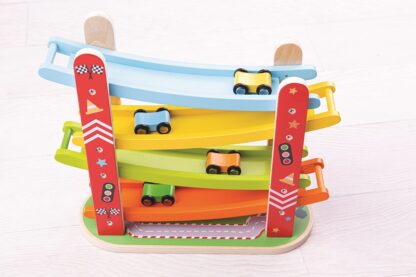 Bigjigs Toys Dřevěná automobilová závodní dráha - Image 5