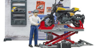 Bruder Motodílna s motorkou Ducati a figurkou