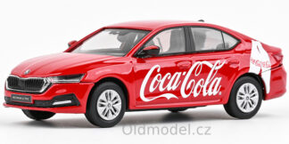 Modely autíček Škoda Octavia IV (2020), 1:43 - Coca-Cola CZ, 143FA-036F02, kovové modely aut Škoda, Oldmodel.cz