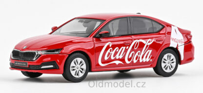 Modely autíček Škoda Octavia IV (2020), 1:43 - Coca-Cola SK, 143FA-036F03, kovové modely aut Škoda, Oldmodel.cz