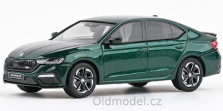Modely autíček Škoda Octavia IV (2020), 1:43 - Zelená Amazonian Metalíza, 143ABZ-037HN, kovové modely aut Škoda, Oldmodel.cz