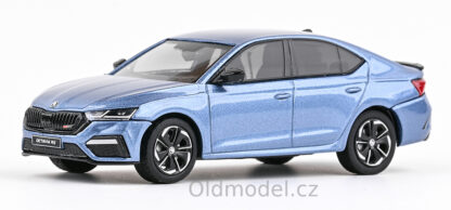 Modely autíček Škoda Octavia IV RS (2020), 1:43 - Modrá Water Metalíza, 143ABZ-037MZ, kovové modely aut Škoda, Modely autíček pro každého - Oldmodel.cz