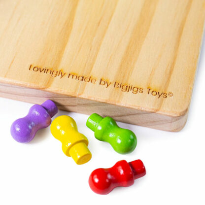 Bigjigs Toys Dřevěná halma - poškozený obal - Image 5