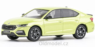 Modely autíček Škoda Octavia IV RS (2020), 1:43 - Zelená Pistachio Metalíza, 143ABZ-037QU, kovové modely aut Škoda, Modely autíček pro každého - Oldmodel.cz