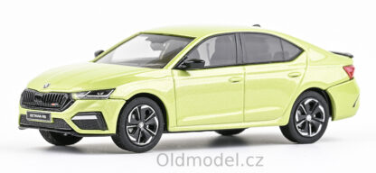 Modely autíček Škoda Octavia IV RS (2020), 1:43 - Zelená Pistachio Metalíza, 143ABZ-037QU, kovové modely aut Škoda, Modely autíček pro každého - Oldmodel.cz