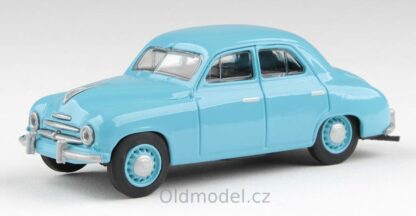 Modely autíček Škoda 1201 (1956), 1:43 - Modrá Světlá, 1:43, 143ABSJ-711MF, kovové modely aut Škoda, Modely autíček pro každého - Oldmodel.cz