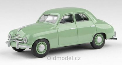 Modely autíček Škoda 1201 (1956), 1:43 - Hráškově Zelená, 1:43, 143ABSJ-711QP, kovové modely aut Škoda, Modely autíček pro každého - Oldmodel.cz