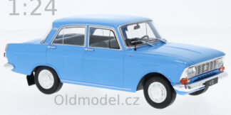 Modely autíček Moskvič 412, 1970, modrý - WB124196, kovové modely aut Moskvič Oldmodel.cz.