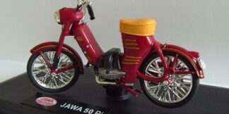 Jawa 50 Pionýr Pařez (1955) 1:18, Tmavá červená, modely motorek Jawa , Abrex