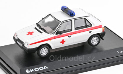 Modely autíček Škoda Favorit (1988), ZS Policie, 1:43, 143FA-708F02, kovové modely aut Škoda, Oldmodel.cz