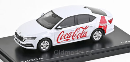 Modely autíček Škoda Octavia IV (2020), 1:43 - Coca-Cola CZ, 143FA-036F06, kovové modely aut Škoda, Oldmodel.cz