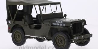 Model autíčka Jeep Willys 1:18 , Oldmodel.cz