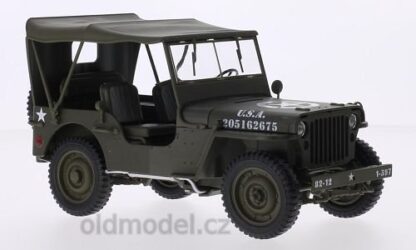 Model autíčka Jeep Willys 1:18 , Oldmodel.cz