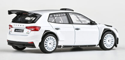 Modely autíček Škoda Fabia IV RS Rally2 (2022) 1:43 - Bílá, 143XAB-607E, kovové modely aut Škoda, Oldmodel.cz