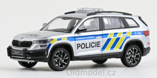 Modely autíček Škoda Kodiaq FL (2021) 1:43 - Policie ČR, 143ABX-041XX, kovové modely aut Škoda, Oldmodel.cz