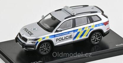 Modely autíček Škoda Kodiaq FL (2021) 1:43 - Policie ČR, 143ABX-041XX, kovové modely aut Škoda, Oldmodel.cz