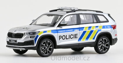 Modely autíček Škoda Kodiaq FL (2021) 1:43 - Policie ČR, 143ABX-041XX, kovové modely aut Škoda, Oldmodel.cz