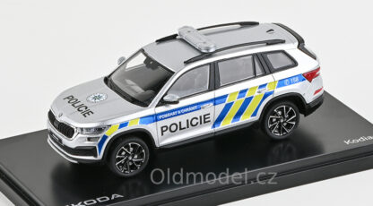 Modely autíček Škoda Kodiaq FL (2021) 1:43 - Policie ČR, 143ABX-041XX, kovové modely aut Škoda, Oldmodel.cz