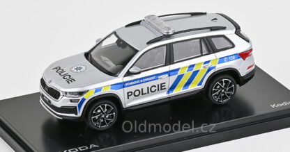 Modely autíček Škoda Kodiaq FL (2021) 1:43 - Policie ČR, 143ABX-041XX, kovové modely aut Škoda, Oldmodel.cz