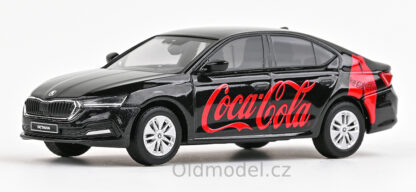 Modely autíček Škoda Octavia IV (2020), 1:43 - Coca-Cola CZ, 143FA-036F06, kovové modely aut Škoda, Oldmodel.cz