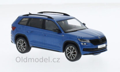 Modely autíček Škoda Kodiaq Sportline 2018, 1:43 - Modrá, IXOCLC559N.22, kovové modely aut Škoda, Oldmodel.cz