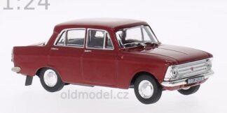 Model autíčka Moskvič 408 1966, 1:24, 4ervený, WB124225, kovové modely aut Moskvič - Oldmodel.cz