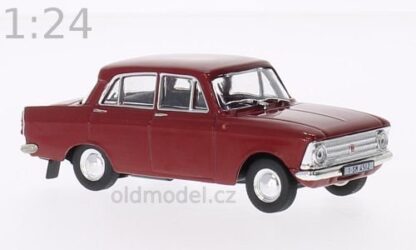 Model autíčka Moskvič 408 1966, 1:24, 4ervený, WB124225, kovové modely aut Moskvič - Oldmodel.cz